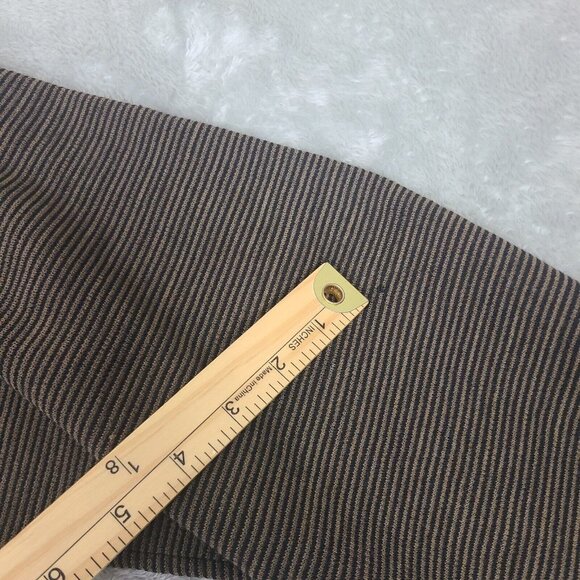 Pom Pom Frank Owen Vintage Sweater Wool Leather Batwing Sleeve Brown‎ Black Sz S - Picture 12 of 15